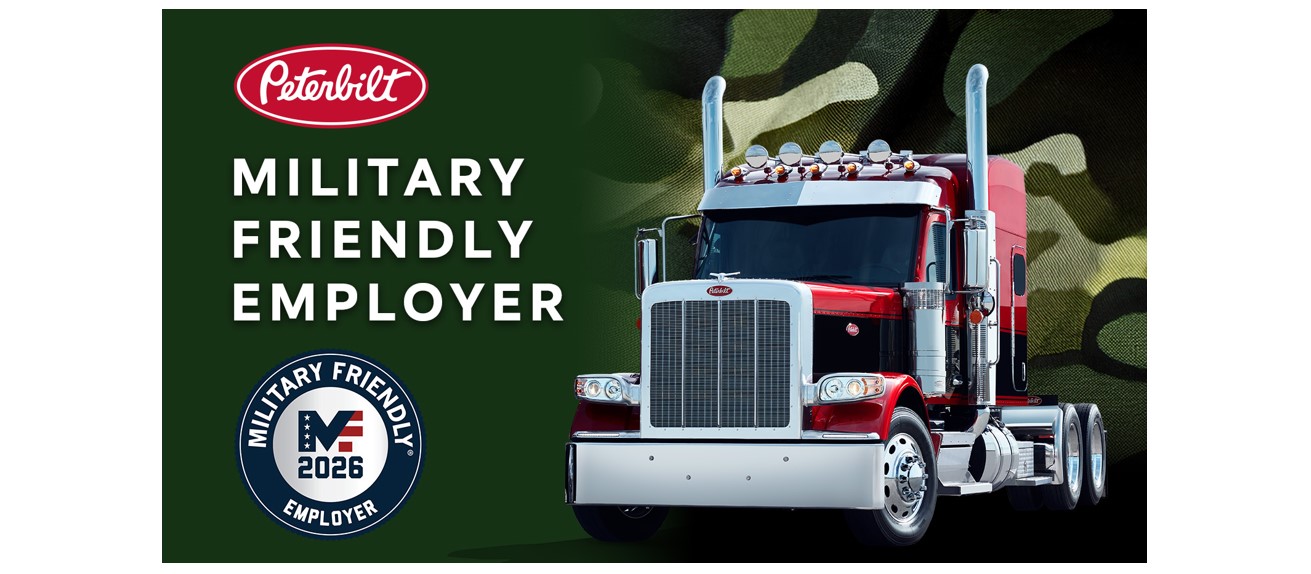 Peterbilt Named 2026 Military Friendly<sup>®</sup> Employer, Underscoring Commitment to Those Who Serve - Hero image