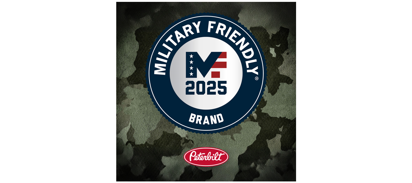 Peterbilt Recognized as 2025 Military Friendly® Brand for Ongoing Support of the Military Community - Hero image