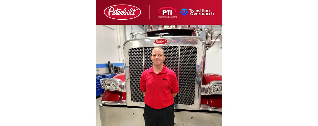 Peterbilt Announces Partnership with Transition Overwatch to Recruit Transitioning Military Veterans for Service Technician Careers - Hero image