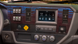 Peterbilt Model 537 Medium Duty Zero Emissions Work Truck interior closeup on EV specific dash - Thumbnail