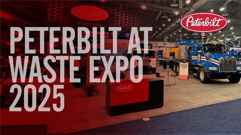 Peterbilt Spotlights Refuse Trucks at WasteExpo 2025